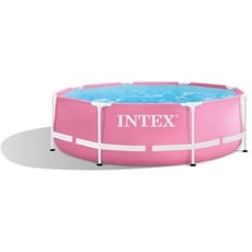 Intex - 28292NP – Pool-Set, rund, Metallrahmen, Rosa/Rosa (Ø) 2,44 x 0,76 m