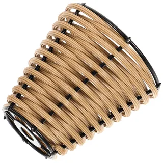 EXCEART Rattan Mini Lampenschirm Aus Bambus Handgeflochten Kleiner Lampenschirm FüR Tischlampe Boho Stil NatüRliches Design FüR GemüTliche WohnräUme 2.16 Zoll
