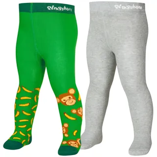 Playshoes Strumpfhose Unisex Kinder Strumpfhose, Affe 2er Set, 86/92