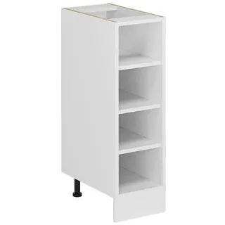 Vicco Küchenregal R-Line Weiß 25 cm ohne Arbeitsplatte , Weiß, Weiß , Holzwerkstoff , 3 Fächer , Rechteckig , 25x81.6x46 cm , Küchen, Küchenmöbel, Küchenschränke, Küchenunterschränke