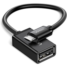 UGREEN Micro USB OTG Kabel USB 2.0 Micro USB OTG Adapter Kompatibel mit Galaxy S7, S7 Edge, S6, S6 Edge, Note 2, NEXUS 7, Android oder Windows Handy Tablet mit OTG Funktion