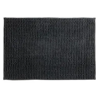 MSV Badteppich Chenille Grau 50 x 80 cm