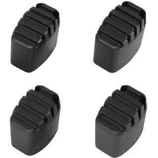 Hailo Leiter-Fuß-Set - Ersatzfüße für Leifheit Haushaltsleitern - 40 x 24 und 35 x 24 mm Holme - 4 x Leiterfüße - Schwarz