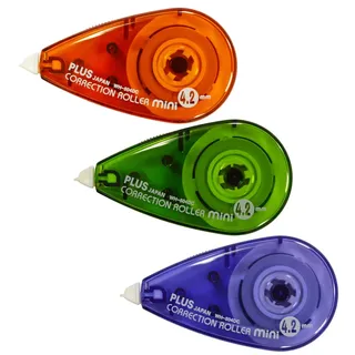 Plus Japan Plus Korrekturroller 6m x 4.2mm, 3er Pack, sofort überschreibbar