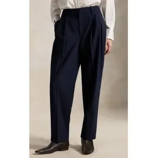 Polo Ralph Lauren für Damen. 211A96671002 Wollhose marineblau (40), Lässig, Wolle, Klassisch