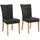 Esszimmerstuhl Colorado Kunstleder braun 2er Set