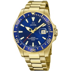 Bild Executive Herren-Armbanduhr, Modell J877/1, 43,5 mm, blaues Gehäuse mit plattiertem Stahlband