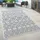 Teppich rechteckig 4 mm Höhe Flachgewebe Rauten Design In und Outdoor geeignet Wohnzimmer