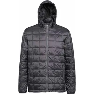 2786 Herren Box Quilt Jacke mit Kapuze RW5263 (XS) (Stahl) - Silber