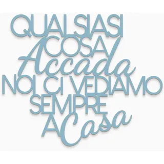 Holz-Schriftzug zum Aufhängen was auch Immer passiert, Holzdekoration zum Aufhängen für Wohnkultur, Hellblau