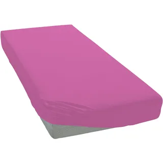 OTTO home Spannbettlaken Baumwolle-Jersey 120 x 200 cm lila