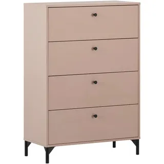 MÖBELPARTNER Kommode Smash, 701904 apricot 80,1 x 40,0 x 116,7 cm, 1 St.