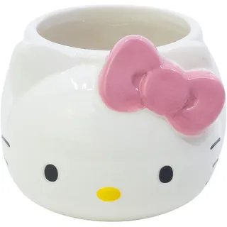 Stor Hello Kitty Keramik-Tasse 3D 500ml - Figürliche Charakterform - Offiziell Lizenzierte Geschenkbox - Sammlerstück Tasse mit Detailgetreuem Design