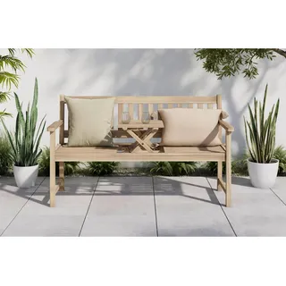 Ambia Garden Gartenbank , Akaziefarben , Holz , Akazie , teilmassiv , 120x89x55 cm , FSC 100% , Holzmöbel, Sitzgelegenheiten Holz, Holzbänke, Gartenbänke Holz