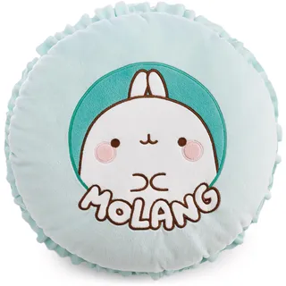 NICI Kissen MOLANG Macaron Ø 35cm - Weiches Plüsch-Dekokissen, liebevolle Wohnaccessoire für Kinderzimmer, Sofa & Bett, süße Geschenkidee für Kinder & Fans | 63304