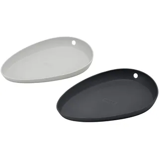 LURCH Kochlöffelablage 2er Set Silikon grau