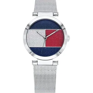 Tommy Hilfiger Lynn 1781866 Damenuhr - Rot, Silber, Dunkelblau