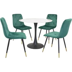 Bild von Sitzgruppe, (Spar-Set, 5 tlg., 5tlg. Set), grün,