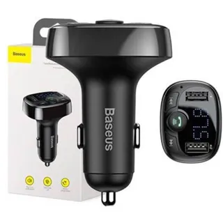 Baseus FM Transmitter T typed Bluetooth 2xUSB microSD (Black)