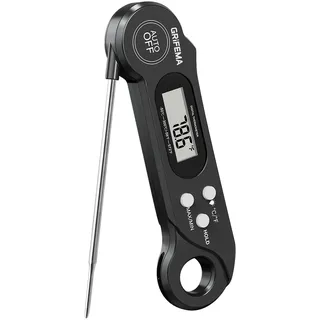 GRIFEMA Fleischthermometer Größe 180° drehbar schwarz