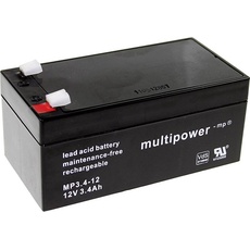 Multipower BleiAkku (12 V, 3400 mAh)