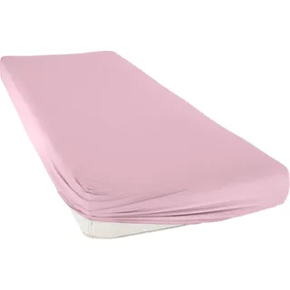 bellana Spannbettlaken Baumwolle-Jersey 90 x 200 - 140 x 200 - 180 x 200 cm rosa