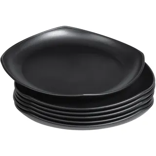 Greentainer Groß Teller 6er 24.1cm Speiseteller für BBQ,RV, Party, Picknick, Camping,Unzerbrechliches Plate aus PP für Kinder & Erwachsene|Leichtes Plastikteller| Mikrowellen & Spülmaschinenfest