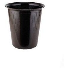 Util Kunststoff Papierkorb Korb, geschlossen, schwarz, 13 Liter