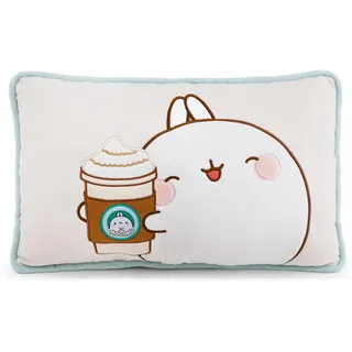 NICI Kissen MOLANG 43x25cm - 63302 | Weiches Plüsch-Dekokissen, liebevolles Wohnaccessoire für Kinderzimmer, Sofa & Bett, süße Geschenkidee für Kinder & Fans