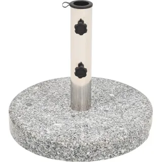 vidaXL Sonnenschirmständer Granit Rund 22 kg - Grau