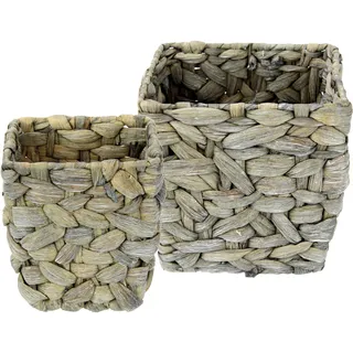 I.GE.A. Wasserhyazinthentopf »Wasserhyazinthentopf« 2er Set, grau