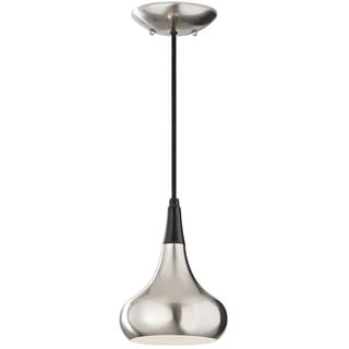 Elstead Lighting Hängeleuchte , Edelstahlfarben , Metall , 28.1 cm , Grüner Punkt, RoHS , Lampen & Leuchten, Innenbeleuchtung, Hängeleuchten, Pendelleuchten