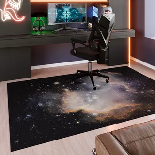WECON HOME »Galactic Glow« rechteckig 5 mm Höhe Gamer Teppich, gewebt, Sci-Fi, robust, Gaming Room, rutschfest