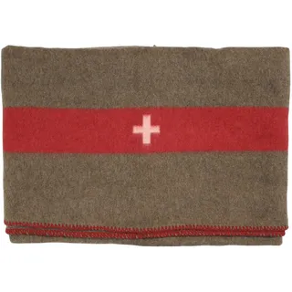MFH Schweizer Wolldecke 200 x 150 cm Pferdedecke Campingdecke Wolldecke Armeedecke Swiss Army