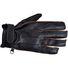 MAGOMA Midtown A ++ Leder Motorradhandschuhe mit Schutz, Brown, L.