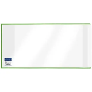 VELOFLEX 1540265 - Buchhülle, Buchschoner, Buchumschlag, 265 x 540 mm, PP-Folie, mit Lasche, glasklar, 10 Stück