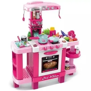 Kids Cook Kinderküche mit Licht und Sound - 39-tlg. Set, rosa