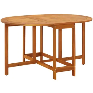 vidaXL Gartentisch 130 x 90 x 72 cm Braun