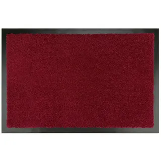 WohnDirect Premium Fußmatte Rot 40x60 cm für Innen und Außen - Schmutzfangmatte mit sehr guter Schmutzaufnahme - rutschfest & waschbar - Küchenteppich, Teppich Läufer, Küchenläufer, Eingangsmatte