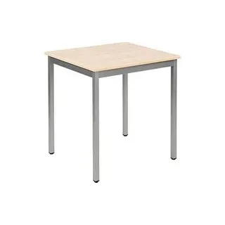 SODEMATUB Mehrzwecktisch ahorn, alu rechteckig, Vierkantrohr alu, 70,0 x 60,0 x 74,0 cm