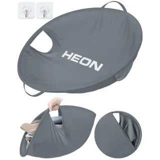 HEON Pop-Up-Wäschekorb, 68,6 cm, zusammenklappbarer Wäschekorb für schmutzige Kleidung, Waschen und Trocknerentfernung, schmaler Wäsche-Transfer, tragbarer Kleidergreifer für Wohnung, Schlafsaal,