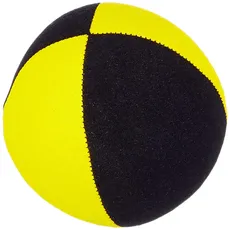 Jonglierball: HENRYS Beanbag Superior (Velours) 67mm, schwarz-gelb