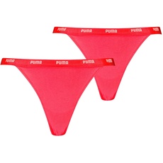 PUMA Damen 701223667 Tanga String, Hibiscus Red, S EU