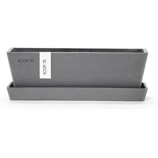 Ecopots Pflanztopf Bruges Mini Grau 25 cm x 9 cm x 8,4 cm