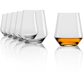 Stölzle Lausitz Quatrophil D.O.F. Whiskygläser Tumbler 470 ml, 6er-Set | D.O.F. Whiskygläser und Whiskey Tumbler im zeitlosen Design, aus bleifreiem Kristallglas, stoßfest & spülmaschinengeeignet