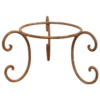 Biscottini Blumentopfhalter 37 x 20 x 37 cm | Halterung für Schmiedeeisen | Unterseite für handgefertigte Töpfe