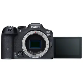 Canon EOS R7 Body + Akku + Netzkabel + Schnellstartanleitung + Ladegerät