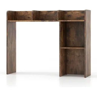 Costway Schreibtischregal Braun , Holz , 25x74x94 cm , Büromöbel, Schreibtische
