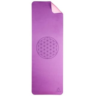 Berk Yogamatte TPE ecofriendly dunkellila/zartlila