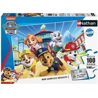 Nathan 4005556861507 Puzzle mit 100 Teilen – Die Abenteuer der Paw Patrol Core Kinderpuzzle